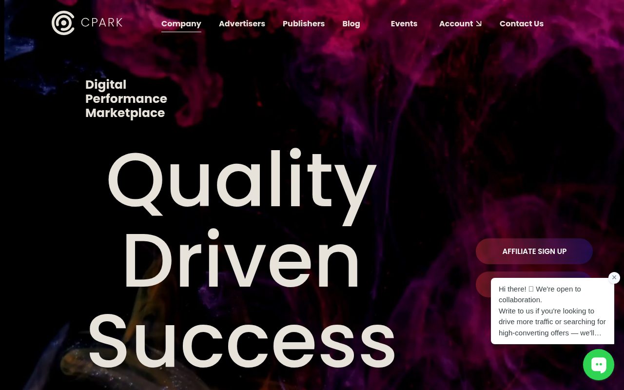 CPARK website screenshot