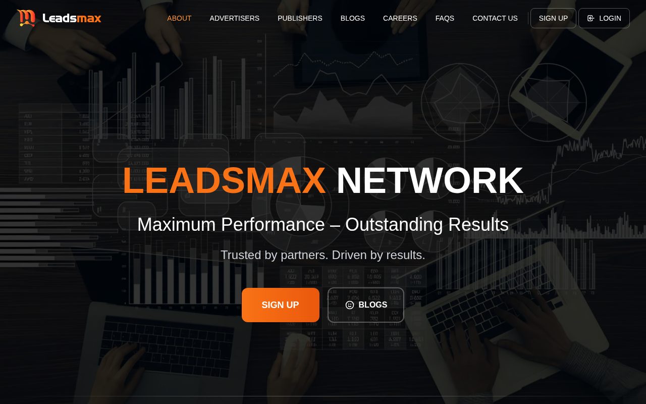 Leadsmax website screenshot