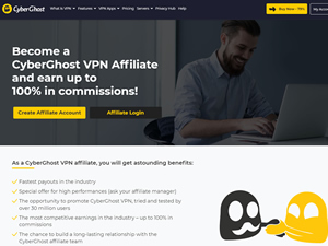 CyberGhost VPN Affiliate Program logo
