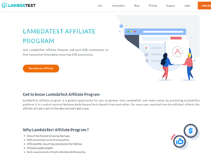 LambdaTest Affiliate Program logo