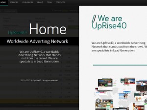 UpRise40 logo